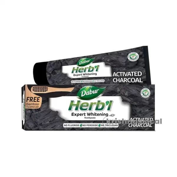 Dabur Herbal Charcoal Whitening Toothpaste 130g^